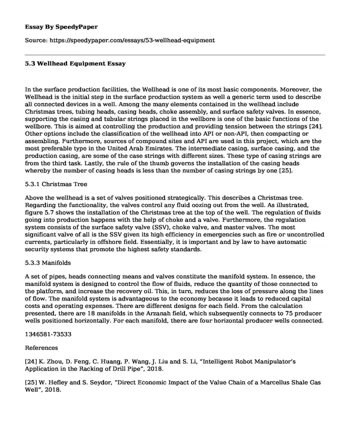 5.3 Wellhead Equipment