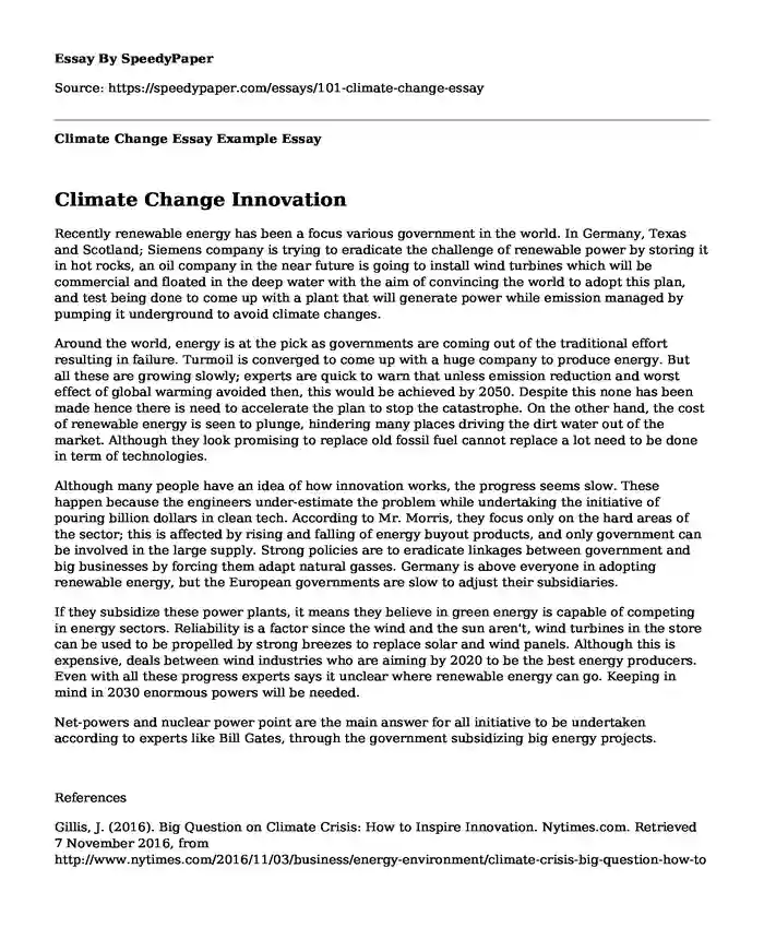 reduce climate change essay 150 words