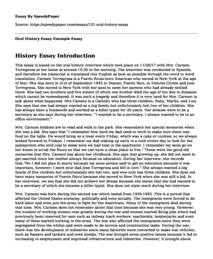 how to write an history essay example